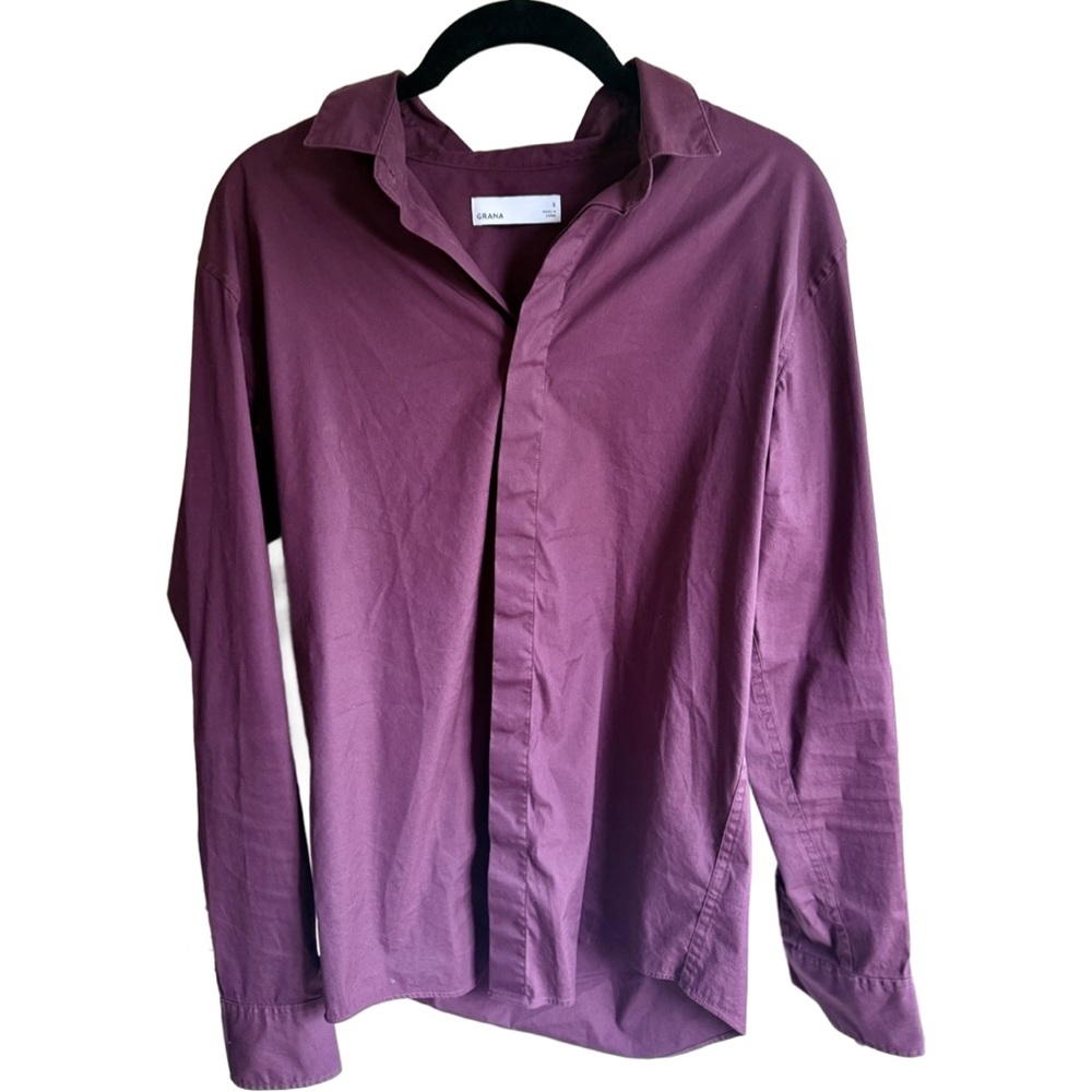 Grana Men’s Burgundy Dress Shirt